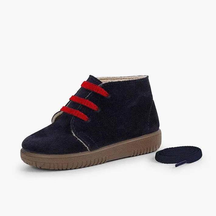 Botas<Pisamonas Botas Serraje Niños Cordones Intercambiables