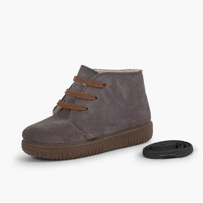 Botas<Pisamonas Botas Serraje Niños Cordones Intercambiables