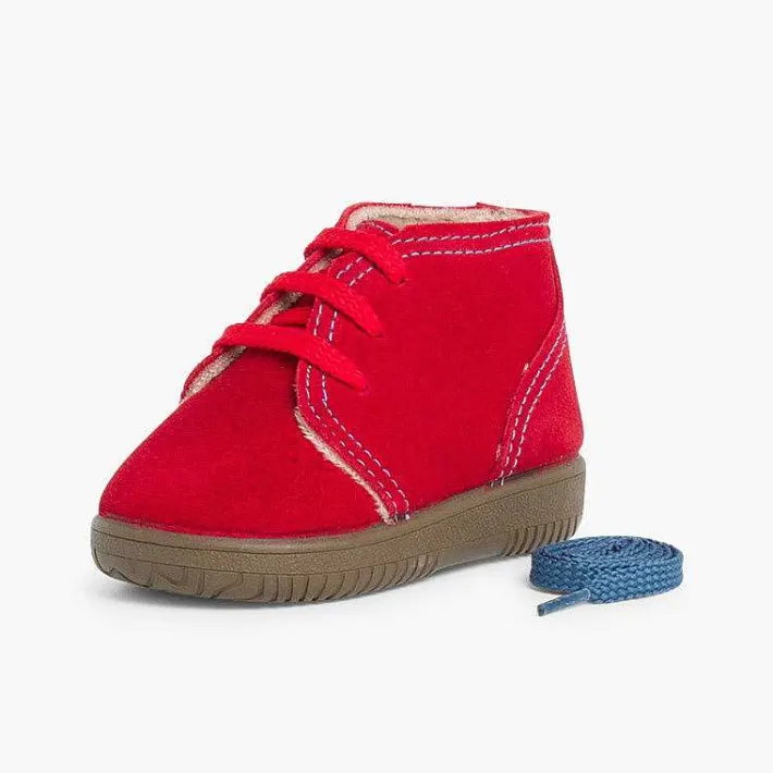 Botas<Pisamonas Botas Serraje Niños Cordones Intercambiables