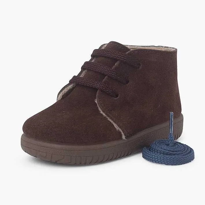 Botas<Pisamonas Botas Serraje Niños Cordones Intercambiables