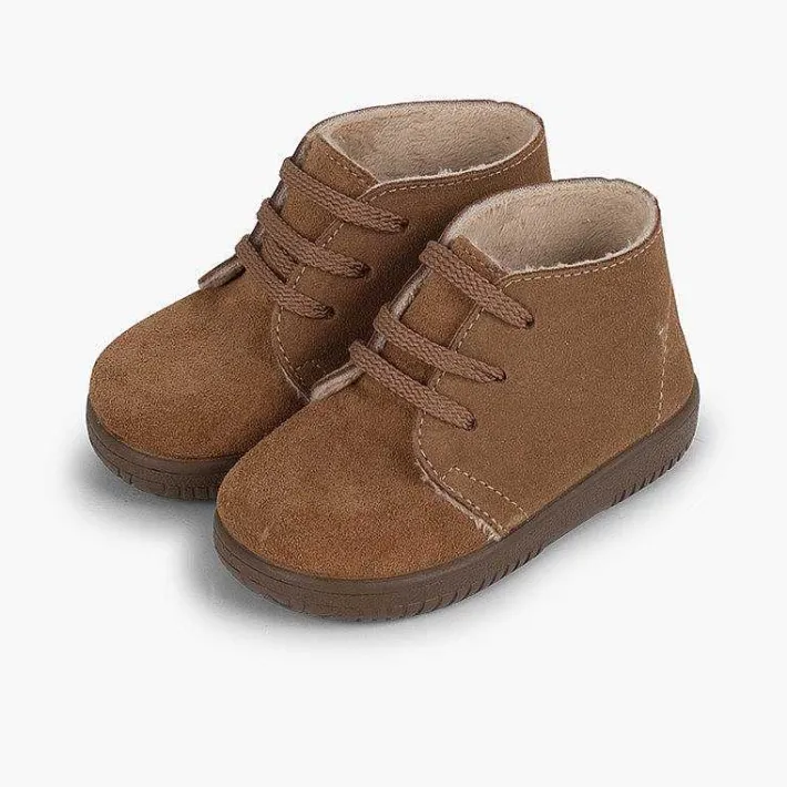 Botas<Pisamonas Botas Serraje Niños Cordones Intercambiables