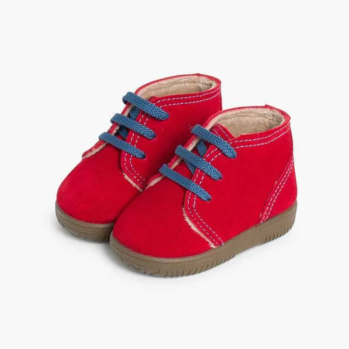 Botas<Pisamonas Botas Serraje Niños Cordones Intercambiables
