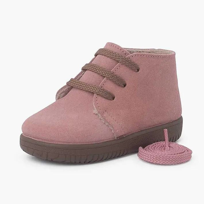 Botas<Pisamonas Botas Serraje Niños Cordones Intercambiables