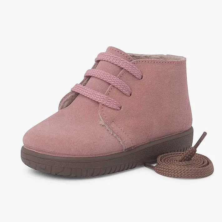 Botas<Pisamonas Botas Serraje Niños Cordones Intercambiables