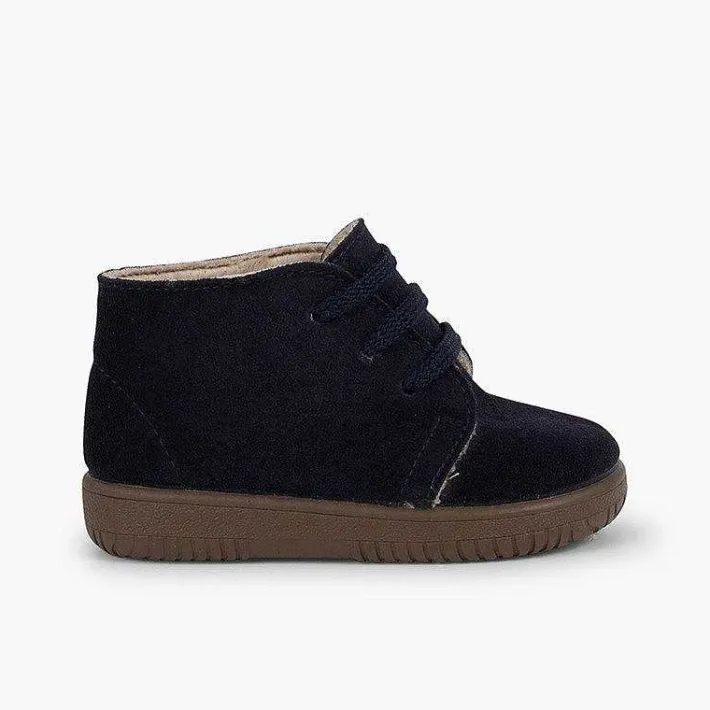 Botas<Pisamonas Botas Serraje Niños Cordones Intercambiables