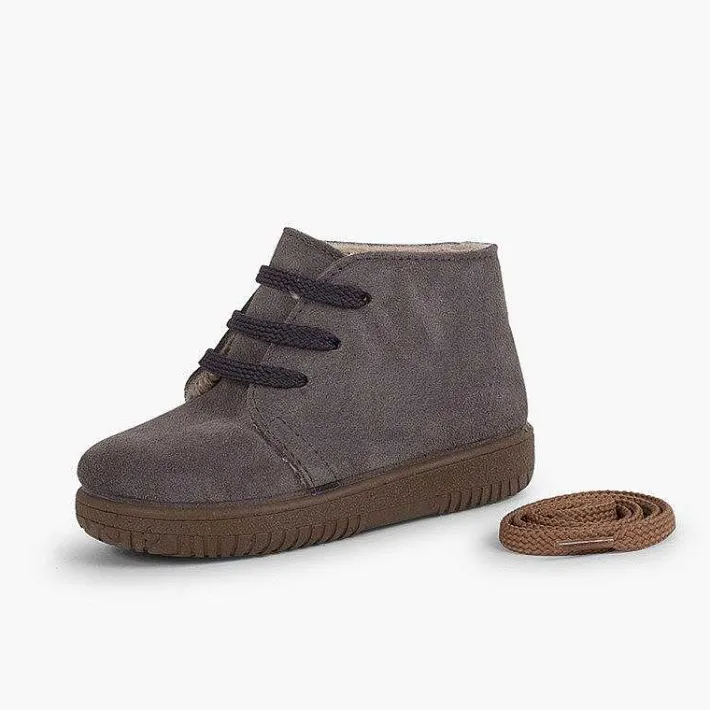 Botas<Pisamonas Botas Serraje Niños Cordones Intercambiables