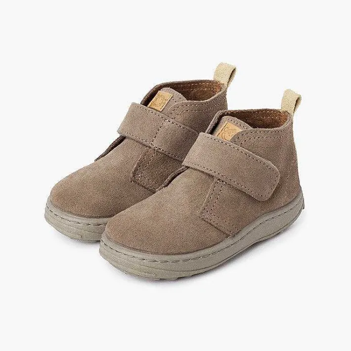 Botas<Pisamonas Botas Serraje Niños Suela Sport Tira Adherente