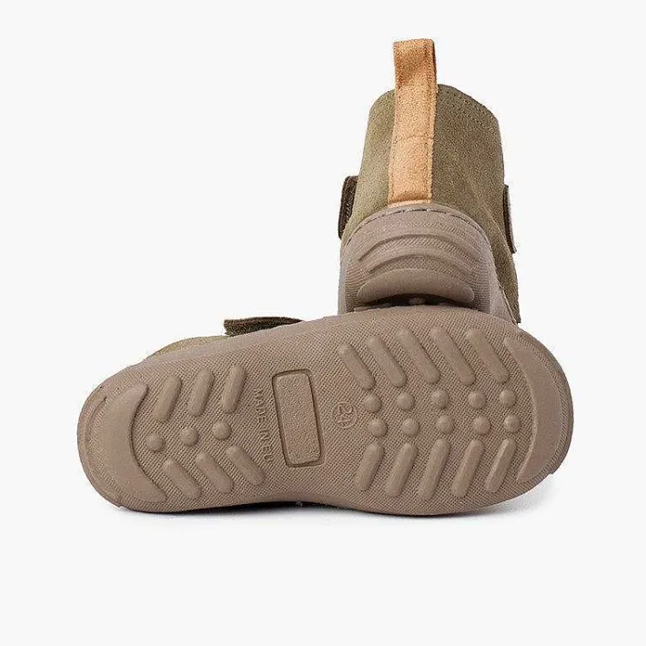 Botas<Pisamonas Botas Serraje Niños Suela Sport Tira Adherente