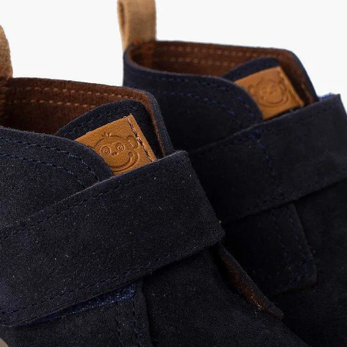Botas<Pisamonas Botas Serraje Niños Suela Sport Tira Adherente