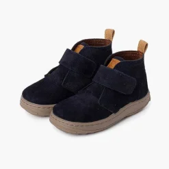 Botas<Pisamonas Botas Serraje Niños Suela Sport Tira Adherente