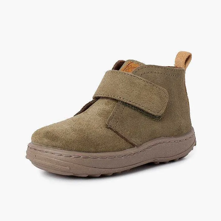 Botas<Pisamonas Botas Serraje Niños Suela Sport Tira Adherente