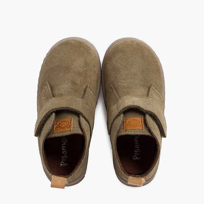 Botas<Pisamonas Botas Serraje Niños Suela Sport Tira Adherente