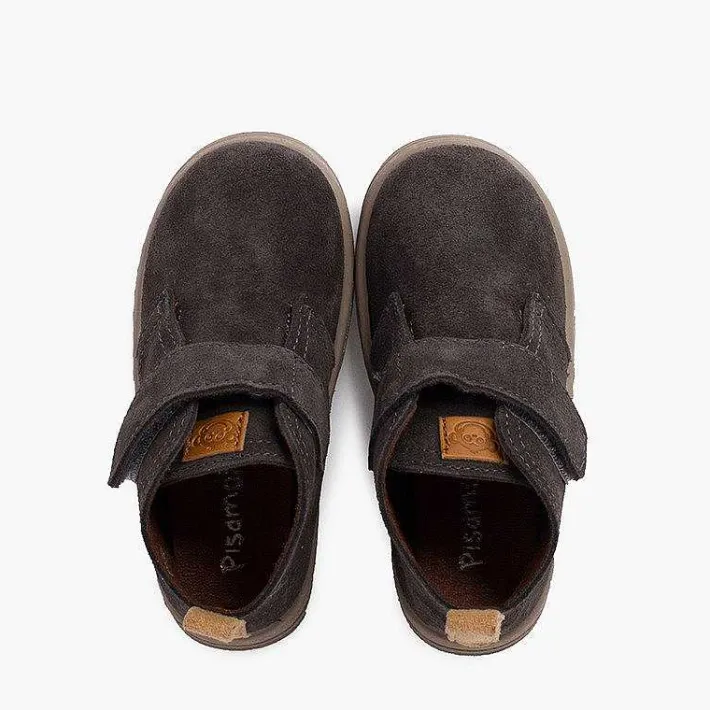 Botas<Pisamonas Botas Serraje Niños Suela Sport Tira Adherente