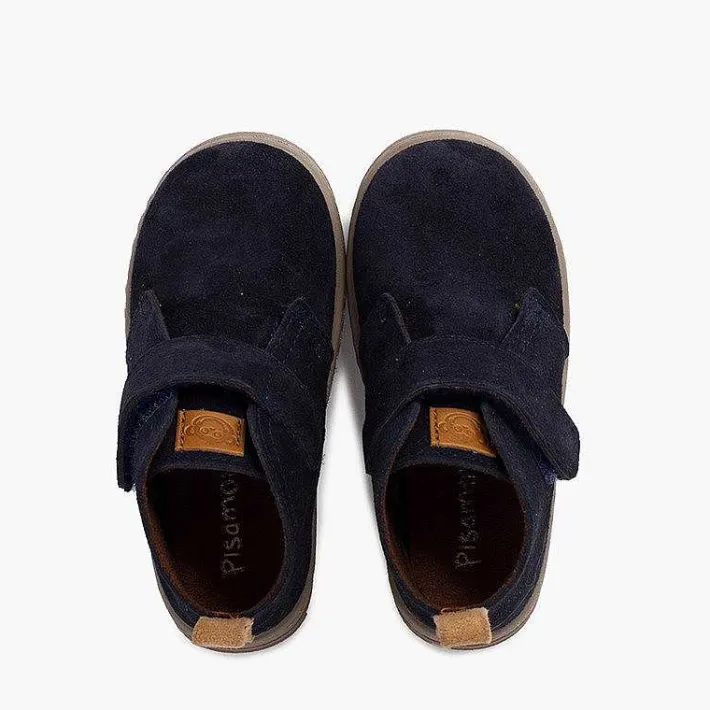 Botas<Pisamonas Botas Serraje Niños Suela Sport Tira Adherente
