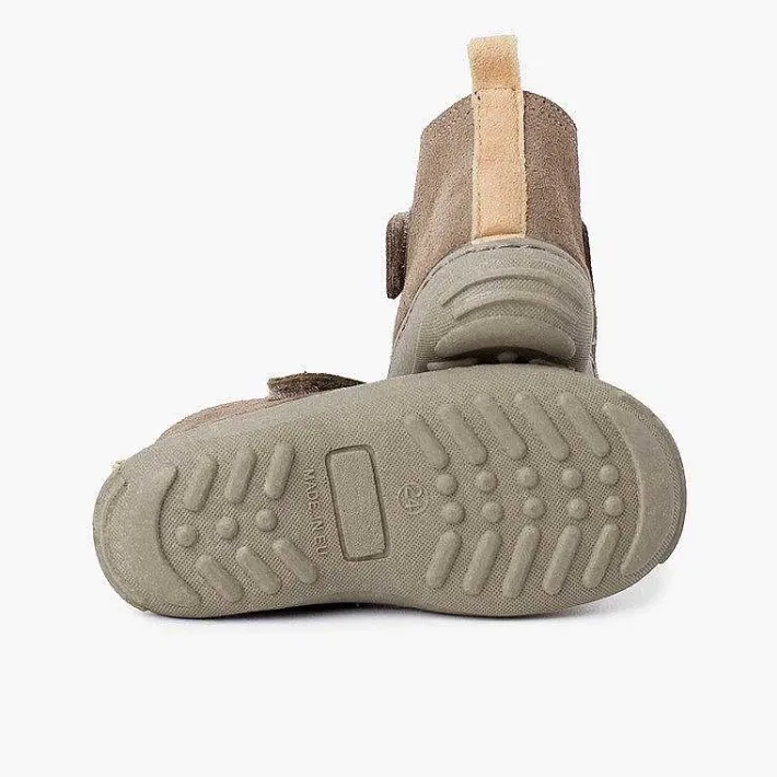 Botas<Pisamonas Botas Serraje Niños Suela Sport Tira Adherente