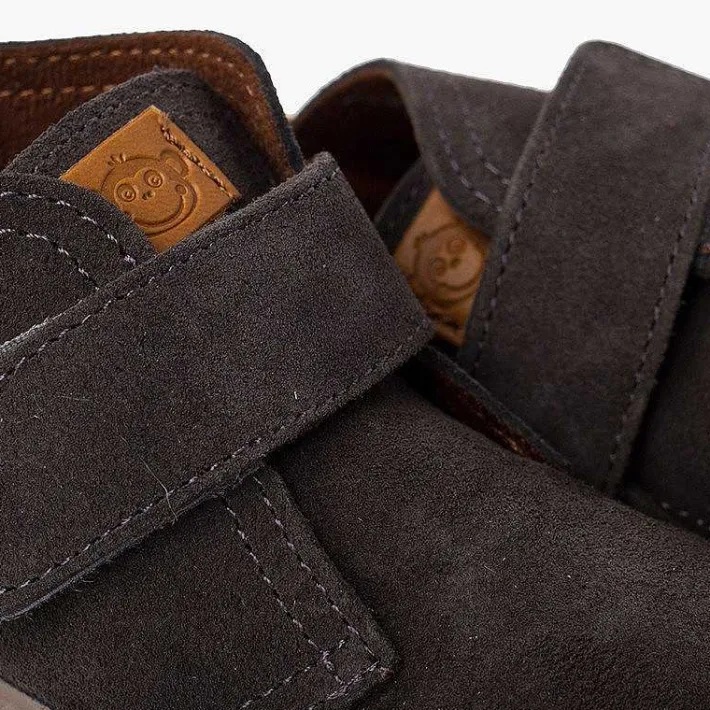 Botas<Pisamonas Botas Serraje Niños Suela Sport Tira Adherente