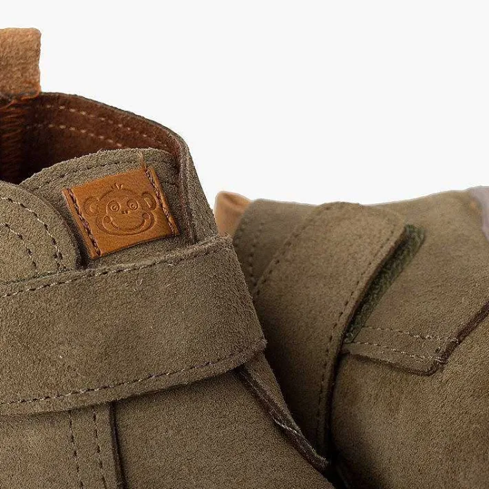 Botas<Pisamonas Botas Serraje Niños Suela Sport Tira Adherente