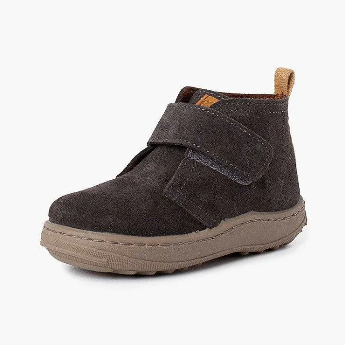 Botas<Pisamonas Botas Serraje Niños Suela Sport Tira Adherente