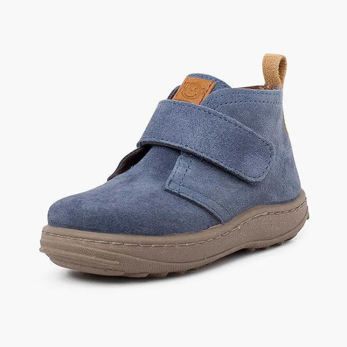 Botas<Pisamonas Botas Serraje Niños Suela Sport Tira Adherente