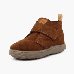 Botas<Pisamonas Botas Serraje Niños Suela Sport Tira Adherente