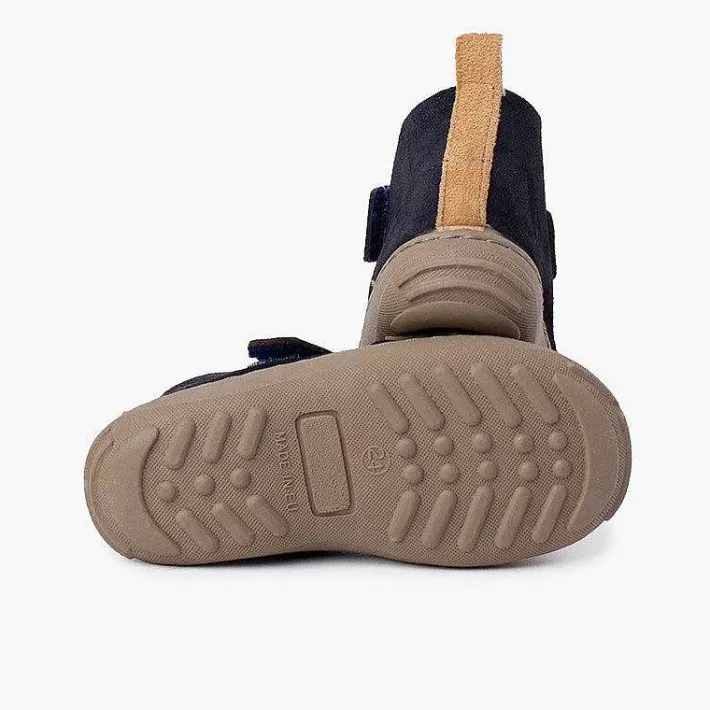 Botas<Pisamonas Botas Serraje Niños Suela Sport Tira Adherente