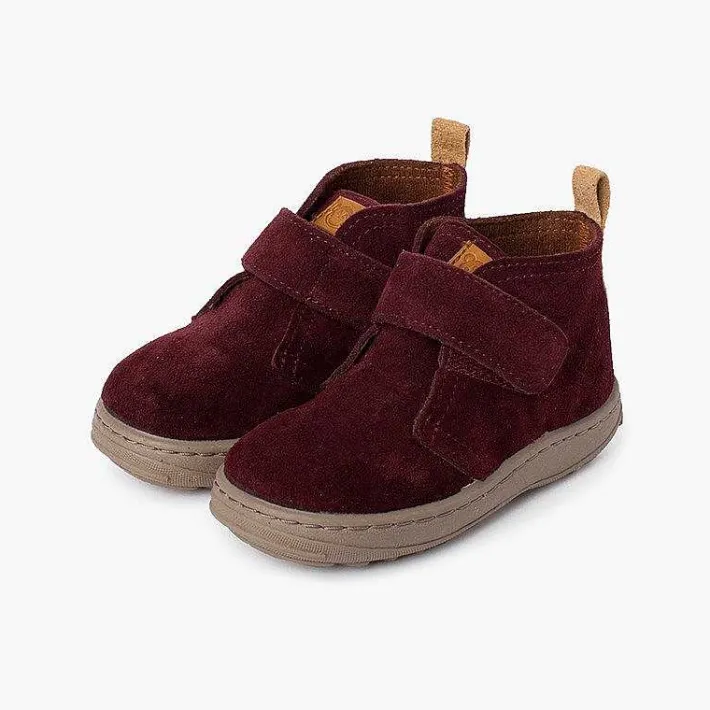 Botas<Pisamonas Botas Serraje Niños Suela Sport Tira Adherente