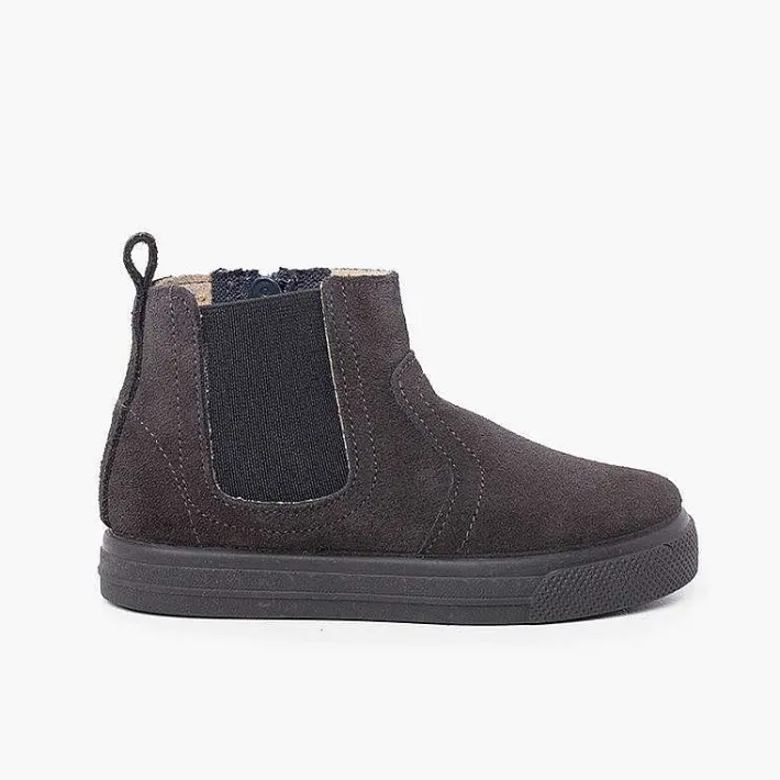Botas<Pisamonas Botas Suela Ancha Cremallera Y Elastico Niños