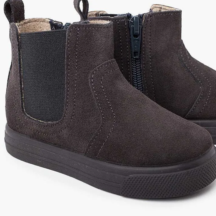 Botas<Pisamonas Botas Suela Ancha Cremallera Y Elastico Niños