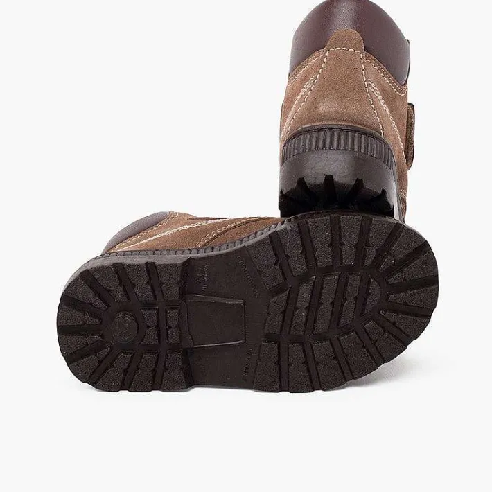 Botas<Pisamonas Botas Suela Track Cierre Adherente Pespuntes