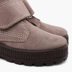 Botas<Pisamonas Botas Suela Track Cierre Adherente Pespuntes