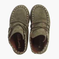 Botas<Pisamonas Botas Tipo Mohicanas Serraje Niños