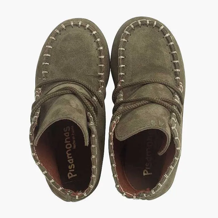 Botas<Pisamonas Botas Tipo Mohicanas Serraje Niños