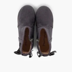 Botas<Pisamonas Botines Con Lazo Terciopelo Y Cremallera