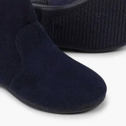 Botas<Pisamonas Botines Con Lazo Terciopelo Y Cremallera