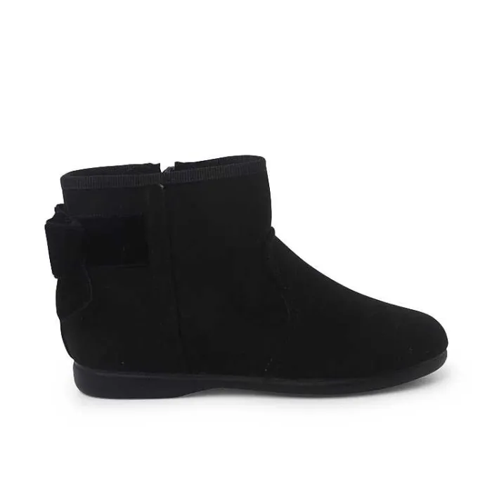 Botas<Pisamonas Botines Con Lazo Terciopelo Y Cremallera