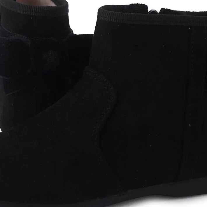 Botas<Pisamonas Botines Con Lazo Terciopelo Y Cremallera