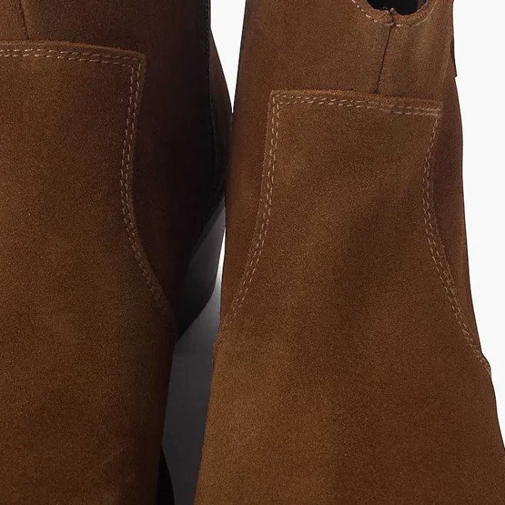 Botas<Pisamonas Botines Cowboy Serraje