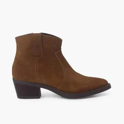 Botas<Pisamonas Botines Cowboy Serraje