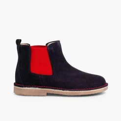 Botas<Pisamonas Botines De Serraje Chelsea Niños & Mujer Con Elastico De Colores