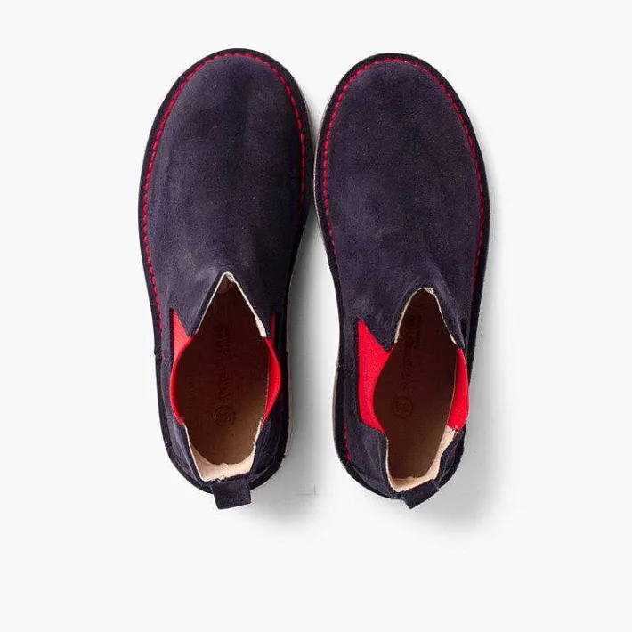 Botas<Pisamonas Botines De Serraje Chelsea Niños & Mujer Con Elastico De Colores