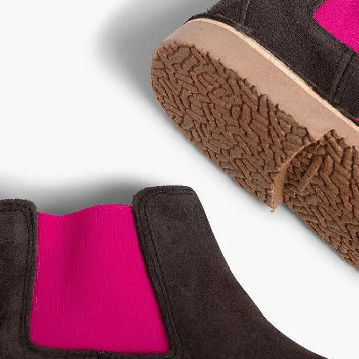Botas<Pisamonas Botines De Serraje Chelsea Niños & Mujer Con Elastico De Colores