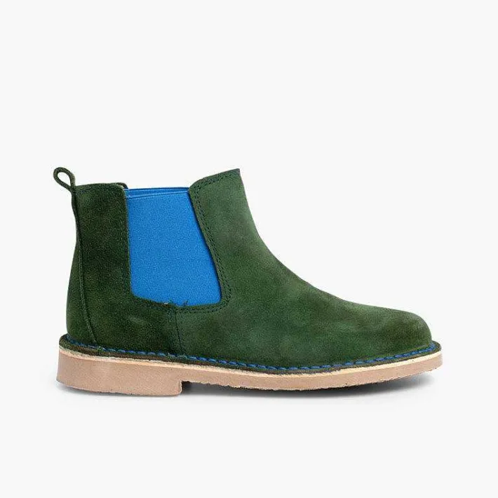 Botas<Pisamonas Botines De Serraje Chelsea Niños & Mujer Con Elastico De Colores
