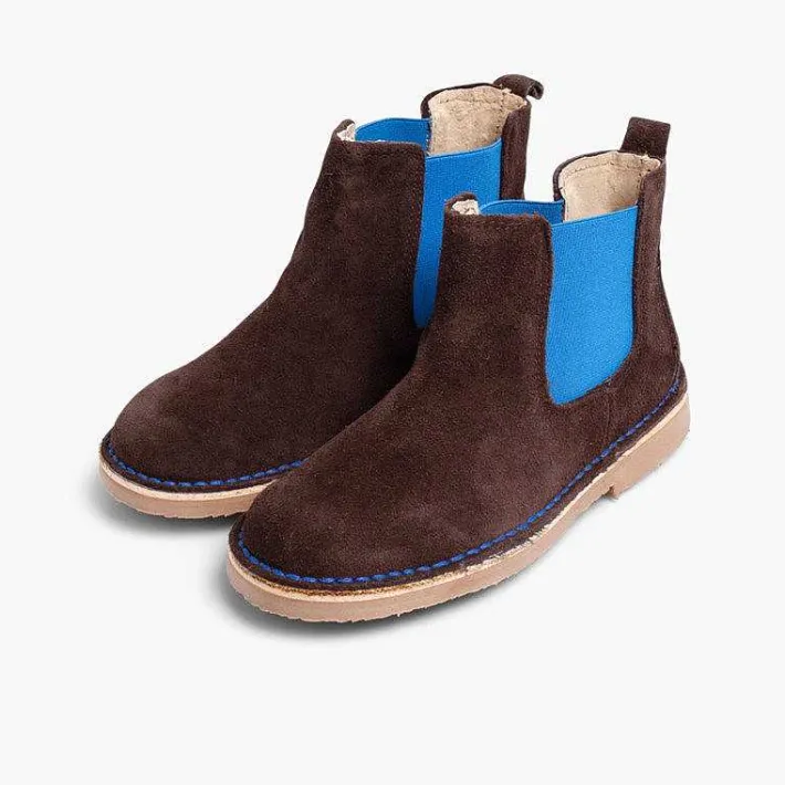 Botas<Pisamonas Botines De Serraje Chelsea Niños & Mujer Con Elastico De Colores