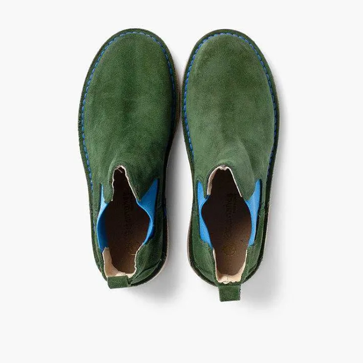 Botas<Pisamonas Botines De Serraje Chelsea Niños & Mujer Con Elastico De Colores