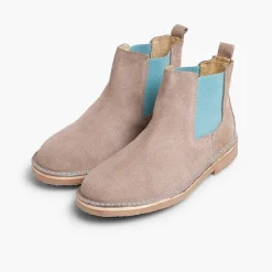 Botas<Pisamonas Botines De Serraje Chelsea Niños & Mujer Con Elastico De Colores