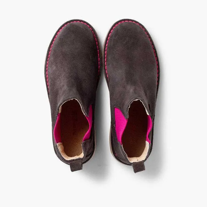 Botas<Pisamonas Botines De Serraje Chelsea Niños & Mujer Con Elastico De Colores