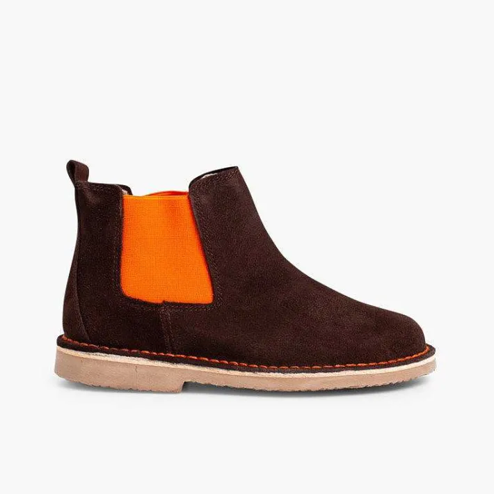 Botas<Pisamonas Botines De Serraje Chelsea Niños & Mujer Con Elastico De Colores