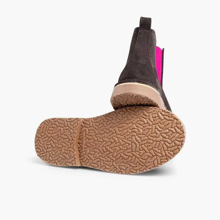 Botas<Pisamonas Botines De Serraje Chelsea Niños & Mujer Con Elastico De Colores