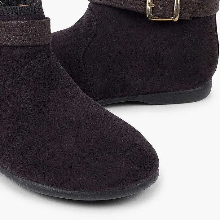 Botas<Pisamonas Botines Niña Hebilla Con Cremallera