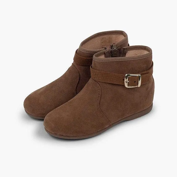 Botas<Pisamonas Botines Niña Hebilla Con Cremallera